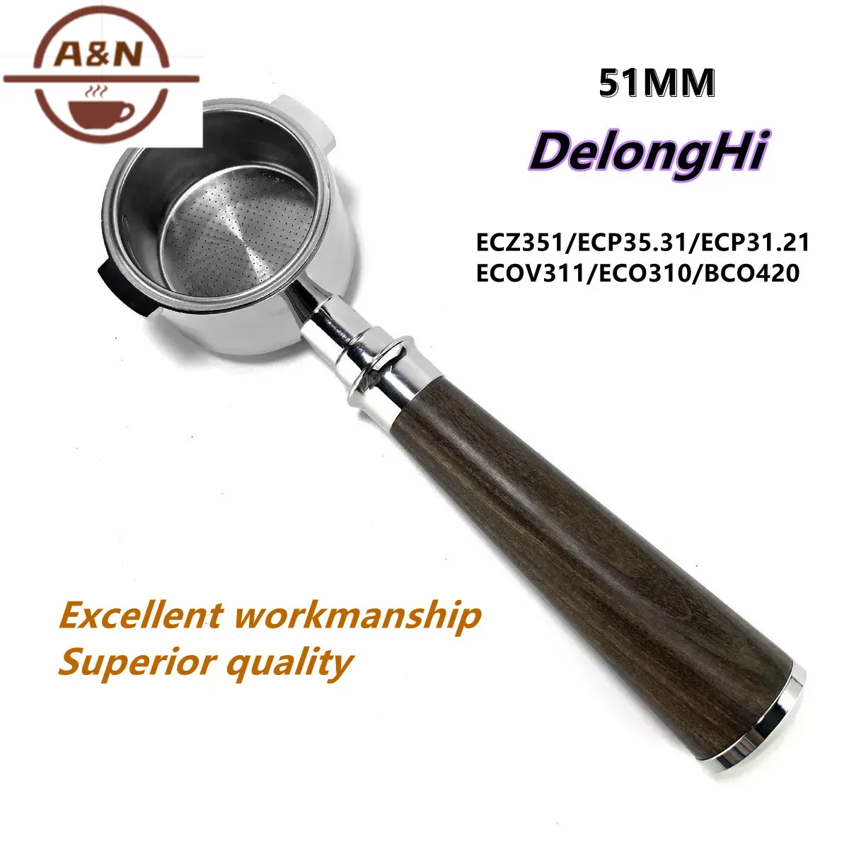 Delonghi Espresso Ecp3420 - Portafiltro per caffè senza fondo in